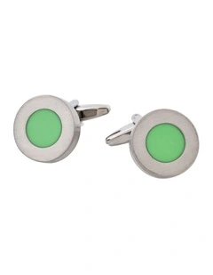 Green cat's eye Cufflinks