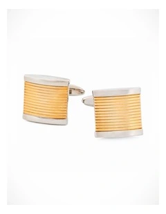 Rhodium Matt Gold Cufflinks