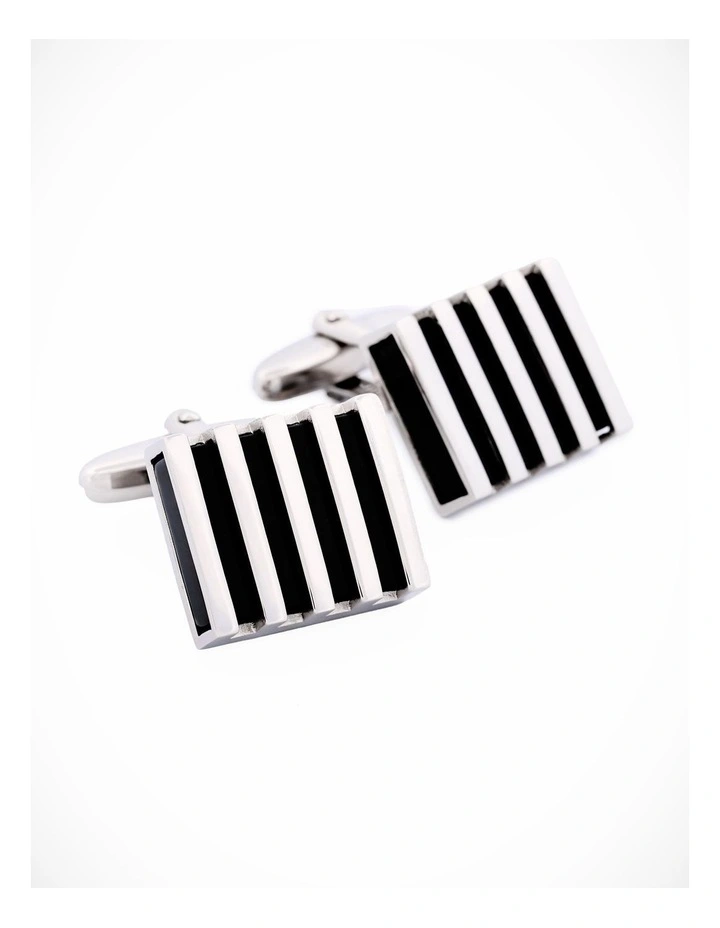 Rhodium Plated Cufflinks image 2