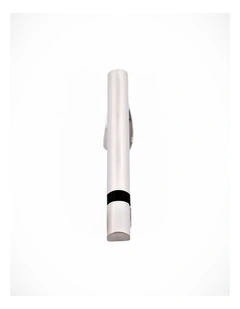 Brush Rhodium/Black Tie Bar 60mm
