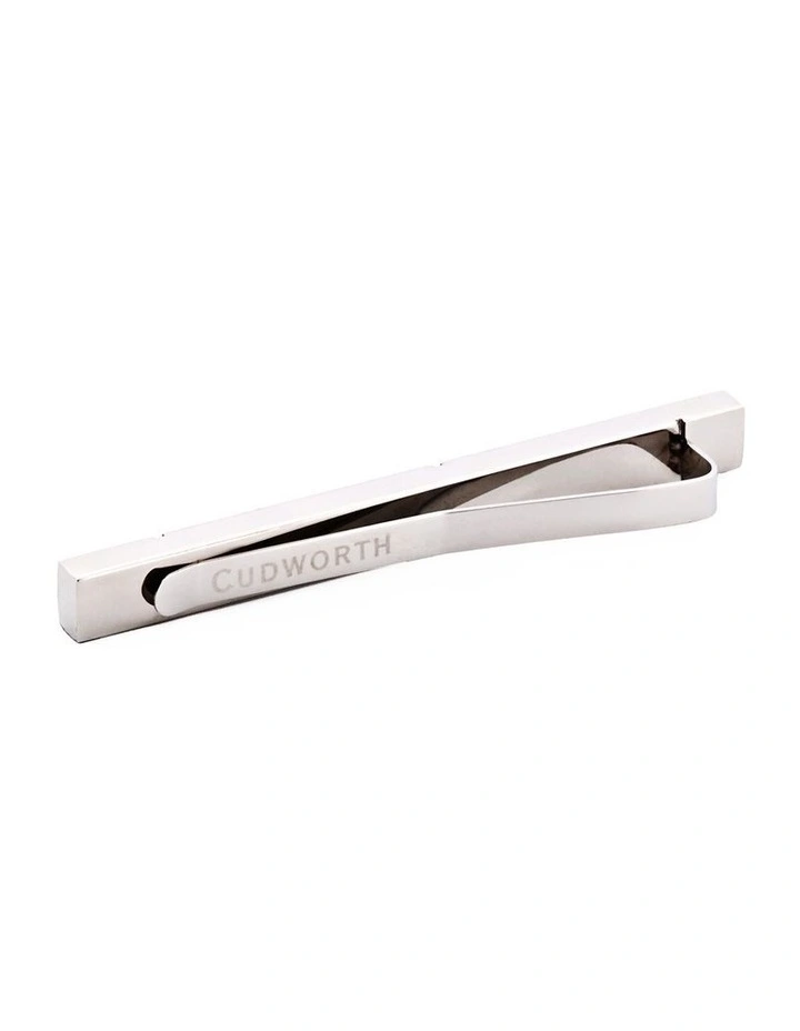 Polished Stainless Steel with Brushed Ion Plated Rose Gold Tie Slide image 3