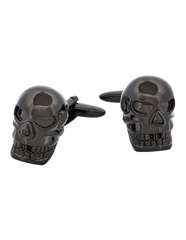 キングベイビー/Crowned Skull Cufflinks/165,000円 Cudworth Black plated Skull Cufflinks | MYER