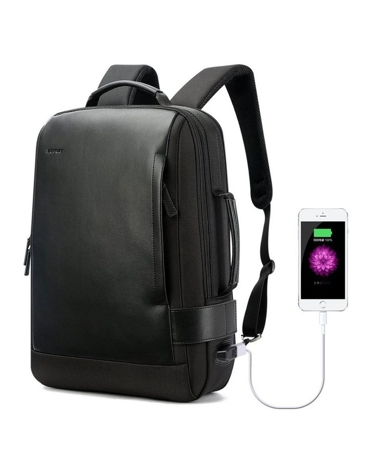 Anti-Theft Waterproof Laptop Backpack Travel Business Work Bag Black image 1