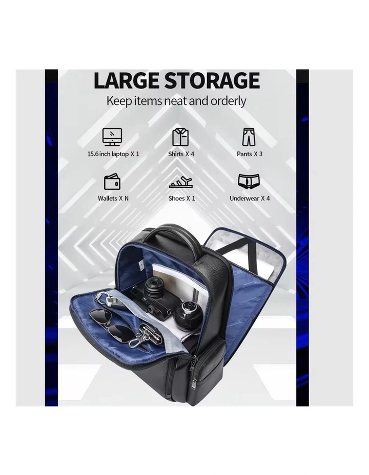 Anti-Theft Waterproof Laptop Backpack Travel Business Work Bag Black image 4