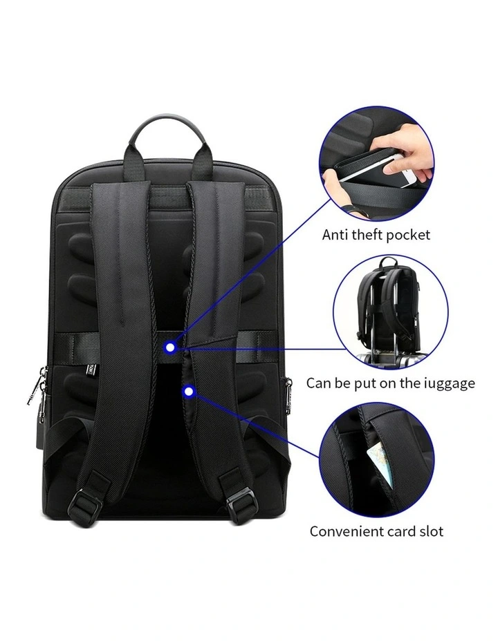 Anti-Theft Waterproof 15.6 Laptop Backpack Travel Business Work Bag Black image 5
