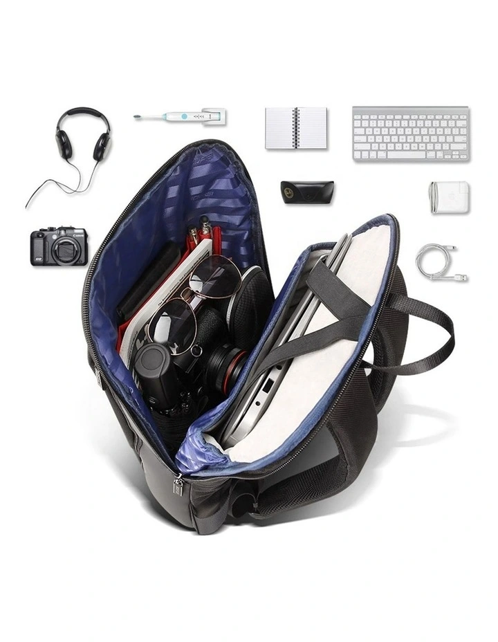 Anti-Theft Waterproof 17 Laptop Backpack Travel Business Work Bag Brown image 4