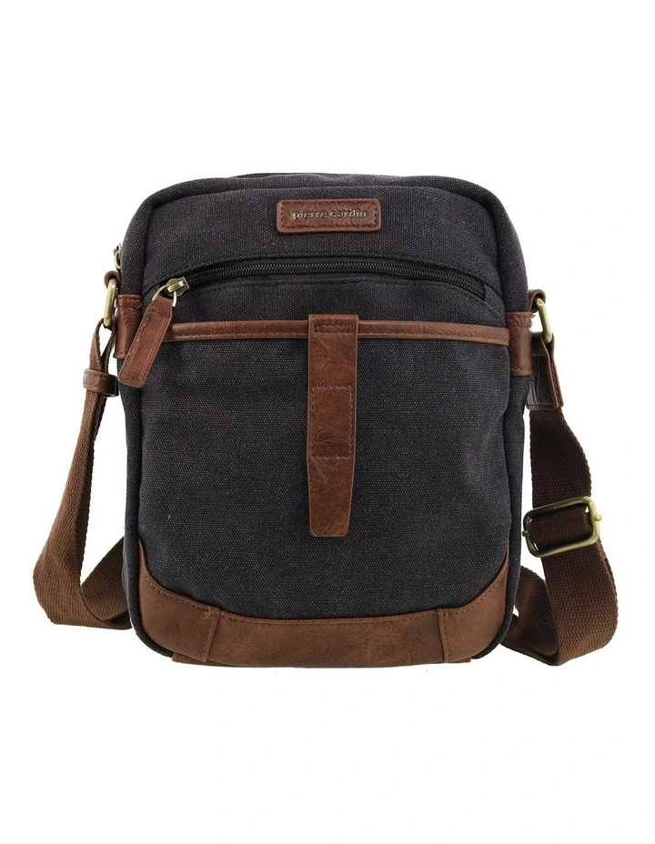 Pierre Cardin Canvas Crossbody Bag in Black image 4