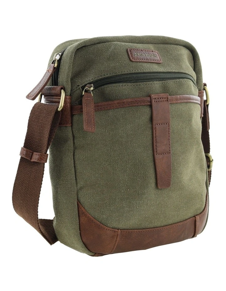 Pierre Cardin Canvas Crossbody Bag in Brown image 3