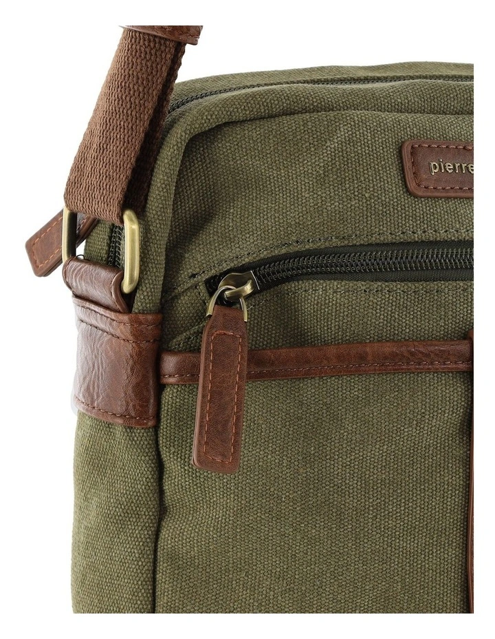 Pierre Cardin Canvas Crossbody Bag in Brown image 6