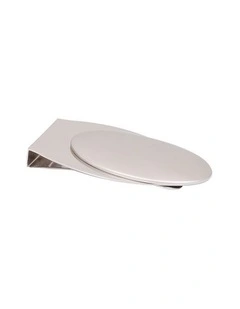 Brushed Rhodium Plated Egg Shaped Money Clip