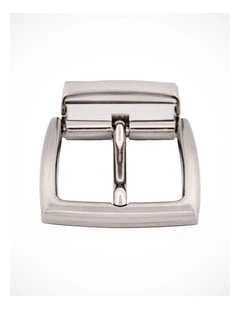 Brushed Nickel Belt Reversible Buckle