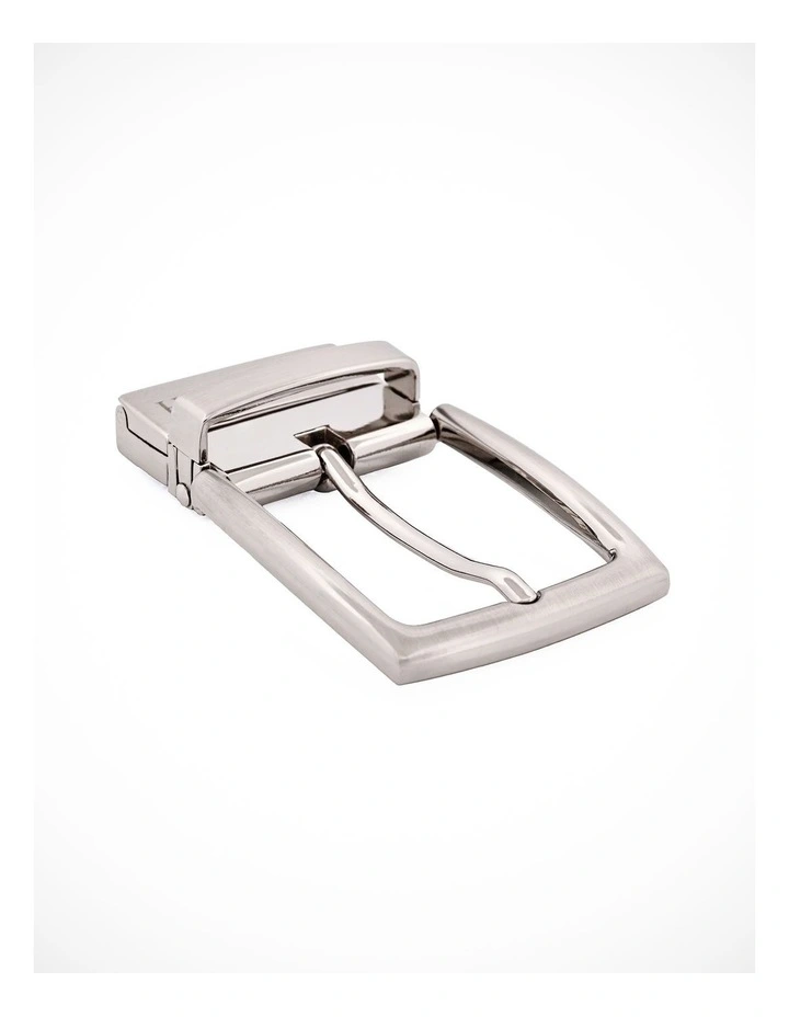 Brushed Nickel Belt Reversible Buckle image 2