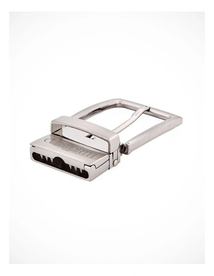 Brushed Nickel Belt Reversible Buckle image 3