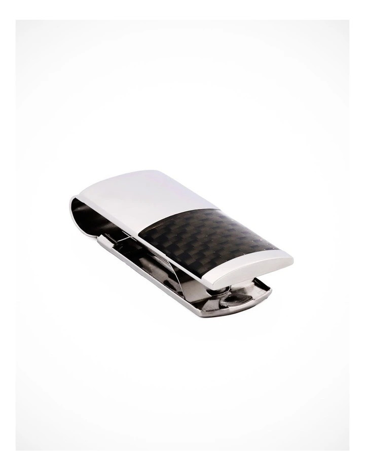 Stainless/Carbon Fibre Money Clip image 2