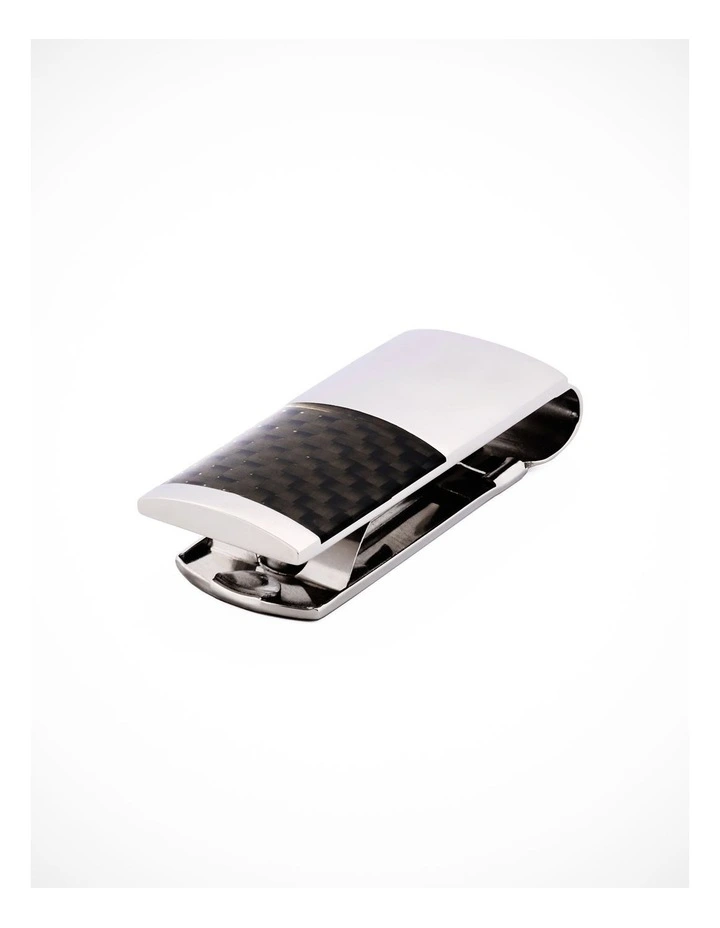Stainless/Carbon Fibre Money Clip image 3