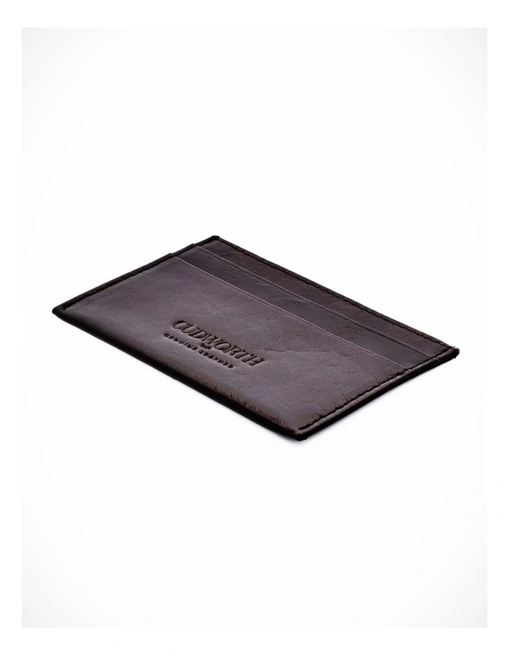 Brown Leather Card Wallet image 2