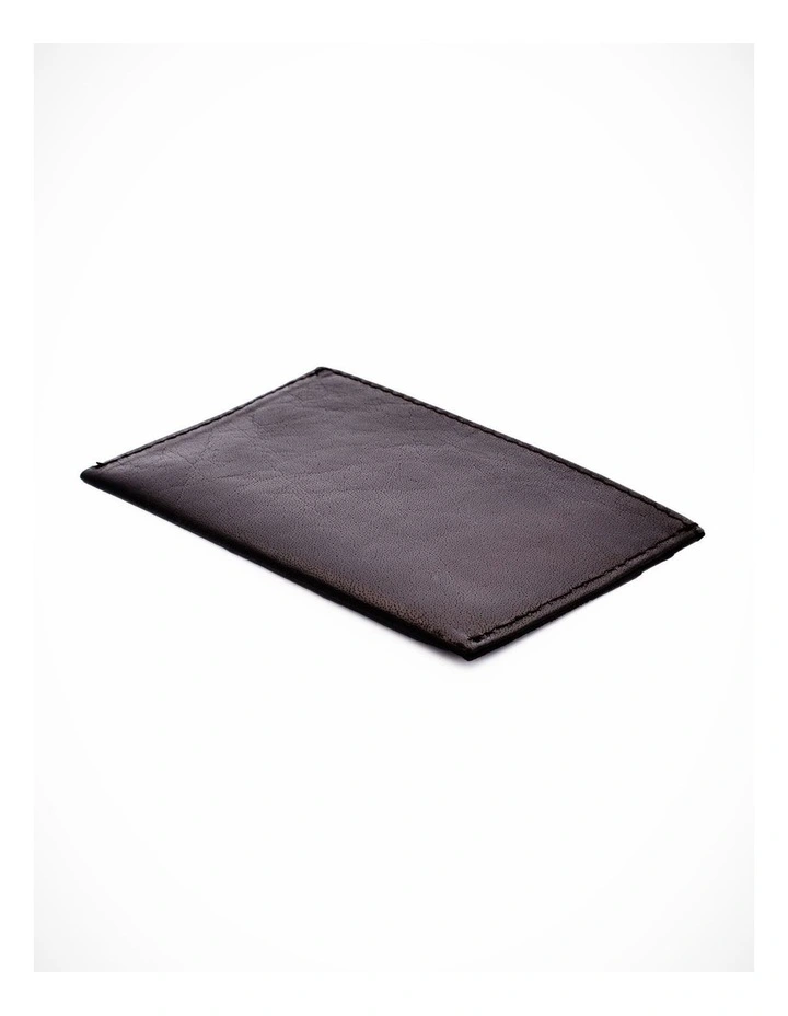 Brown Leather Card Wallet image 3