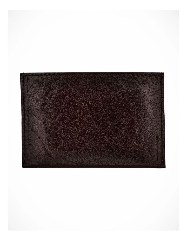 Brown Leather Card Wallet image 4