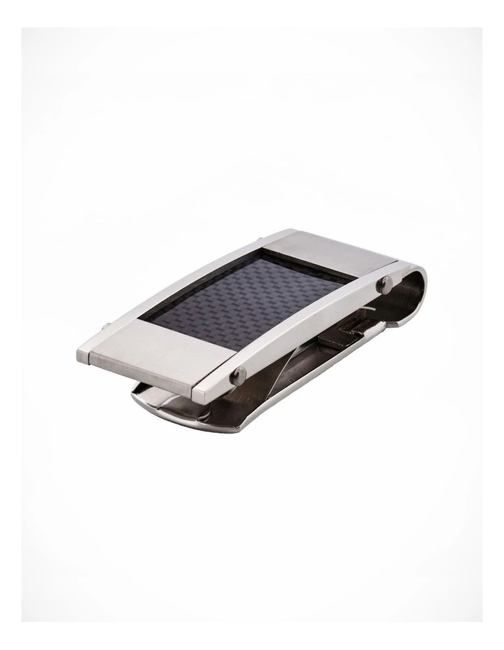 Stainless Steel Carbon Money Clip image 1