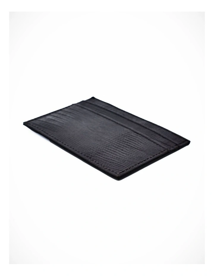 Black Florence Leather Card Wallet image 2