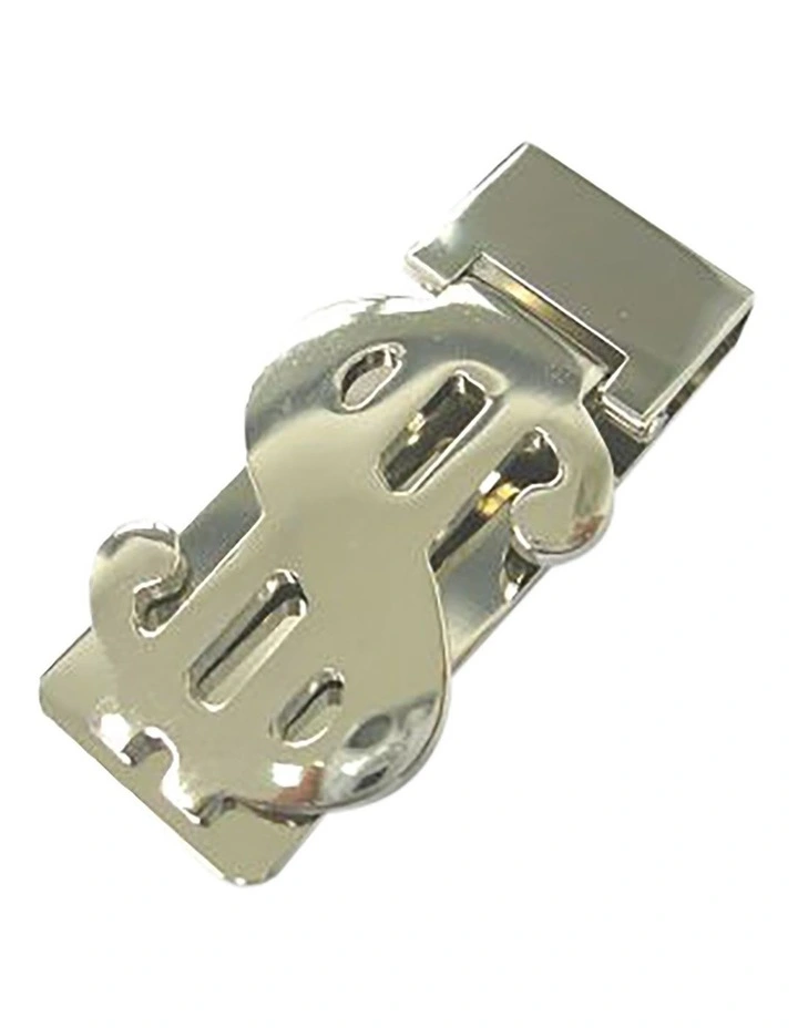 Polished Rhodium Plated $ Money Clip image 1