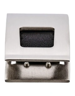 Rhodium Plated Cutout Money Clip