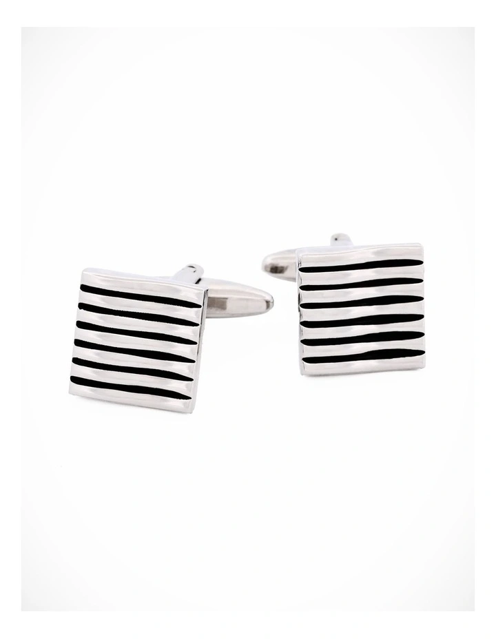 Rhodium Plated Cufflinks image 2