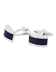 Dark Blue Cats Eye Cufflinks