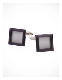 Black & White Cats Eye Cufflinks