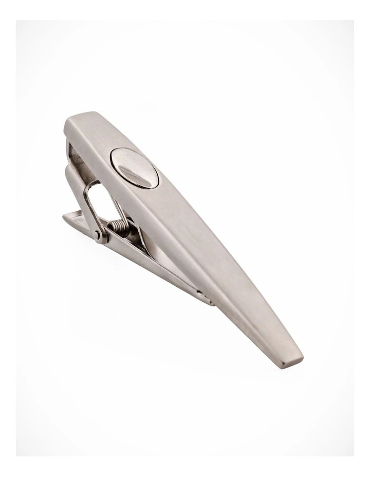 Rhodium Plated Tie Bar image 1