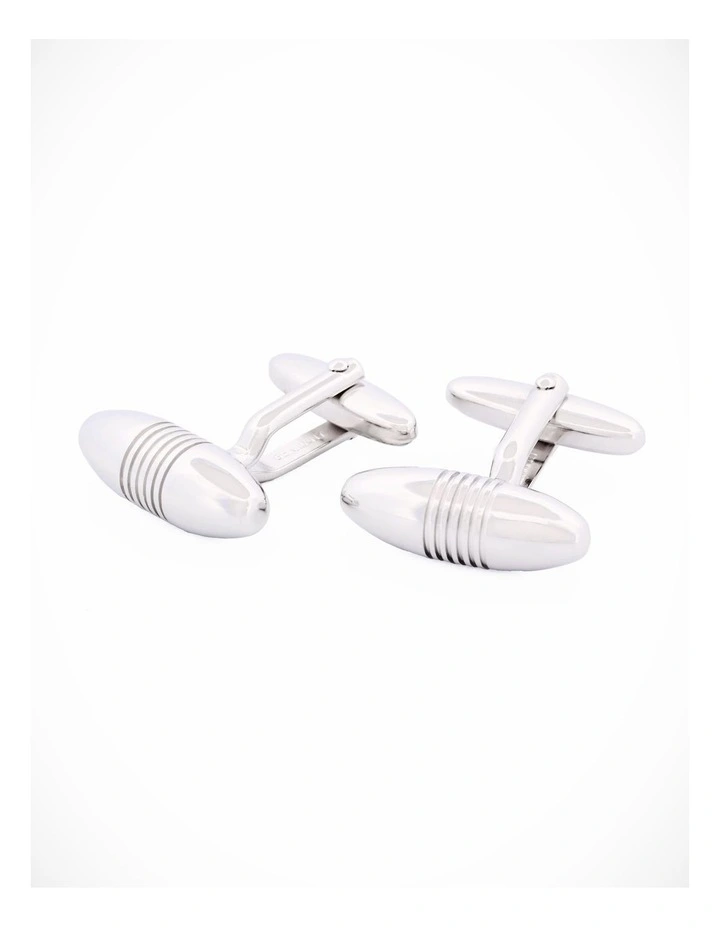 Rhodium Plated Cufflinks image 1