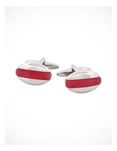 Pink Cats Eye Oval Cufflinks