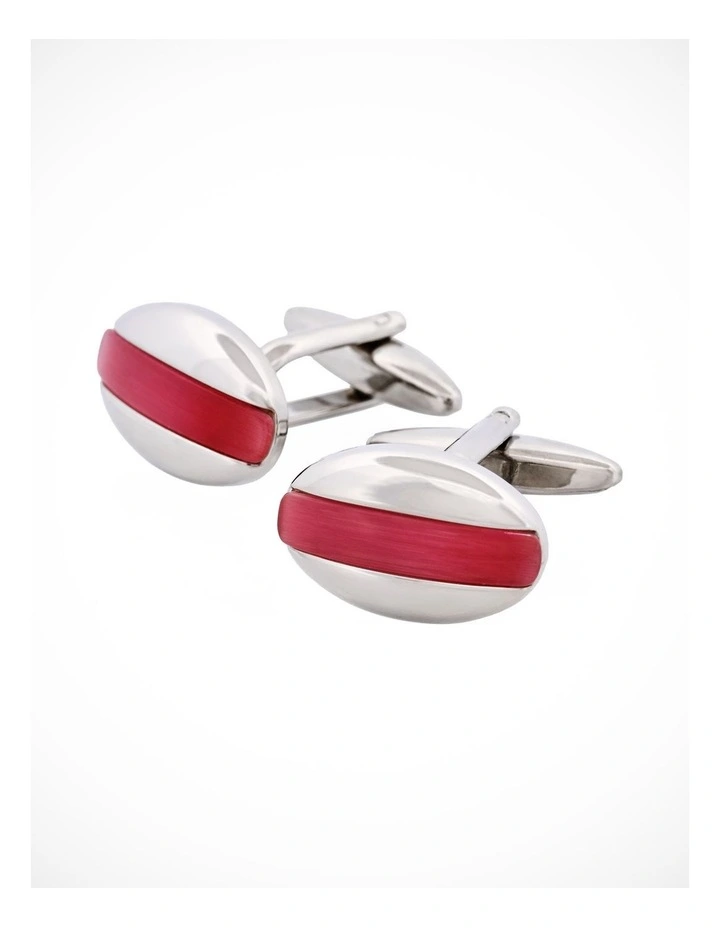 Pink Cats Eye Oval Cufflinks image 3