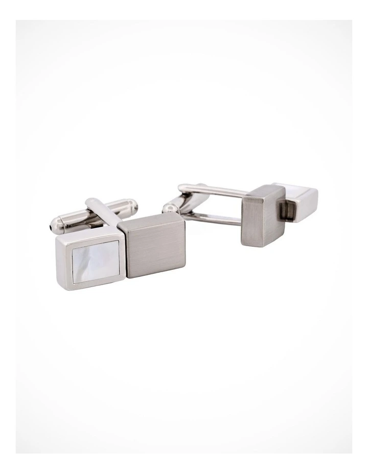Mother Of Pearl Twist Cufflinks image 1