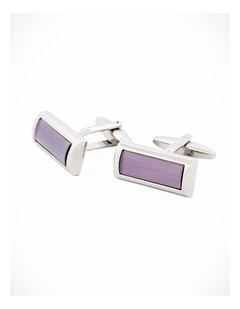 Lilac Cat's Eye Cufflinks