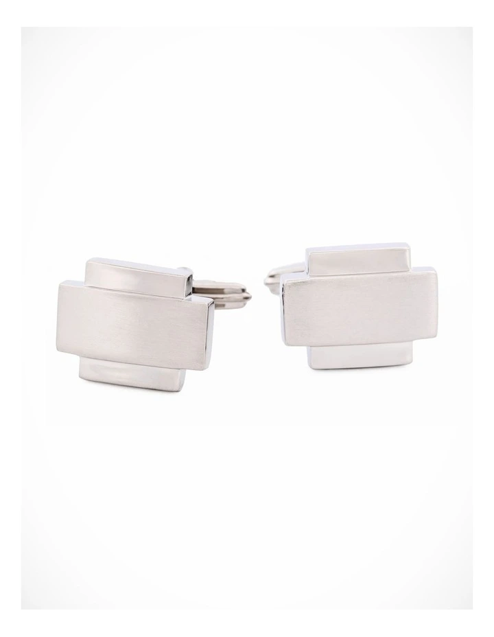 Rhodium Plated Cufflinks image 2