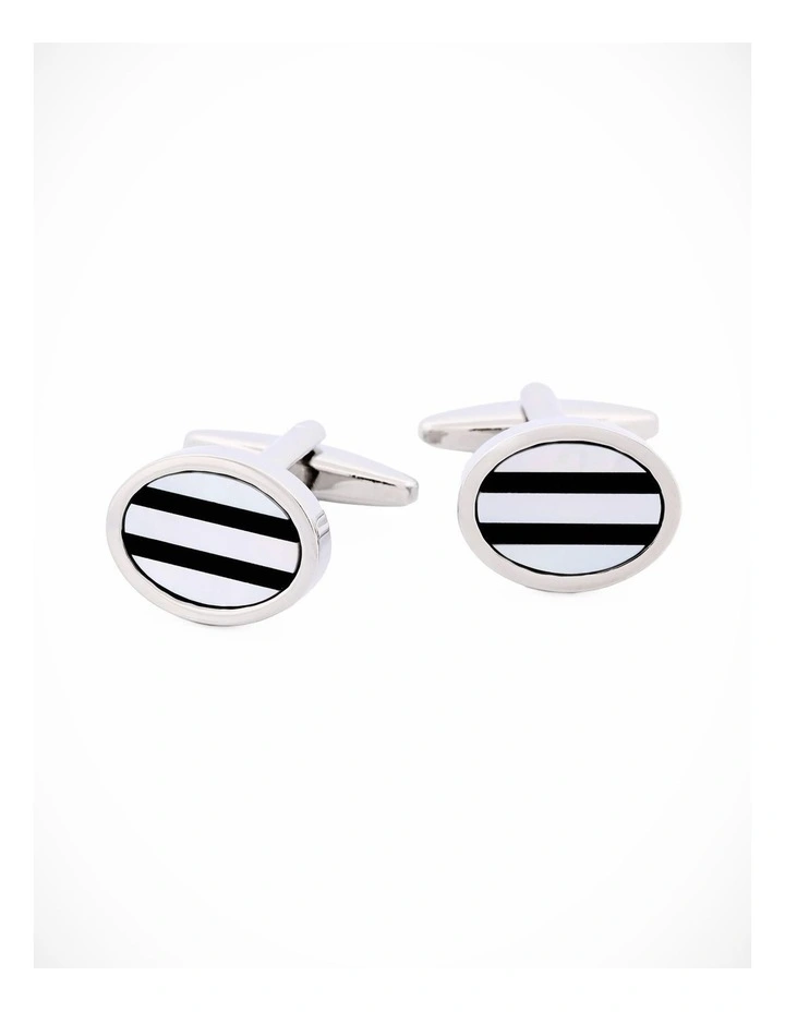 Mother Of Pearl Onyx Cufflinks image 3