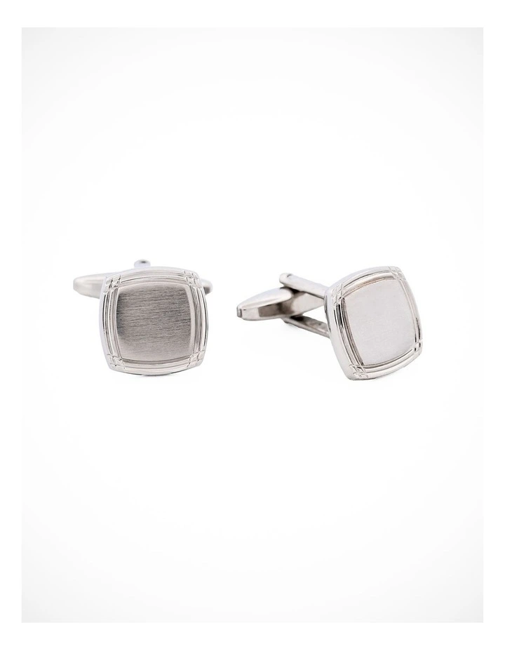 Rhodium Plated Cufflinks image 2