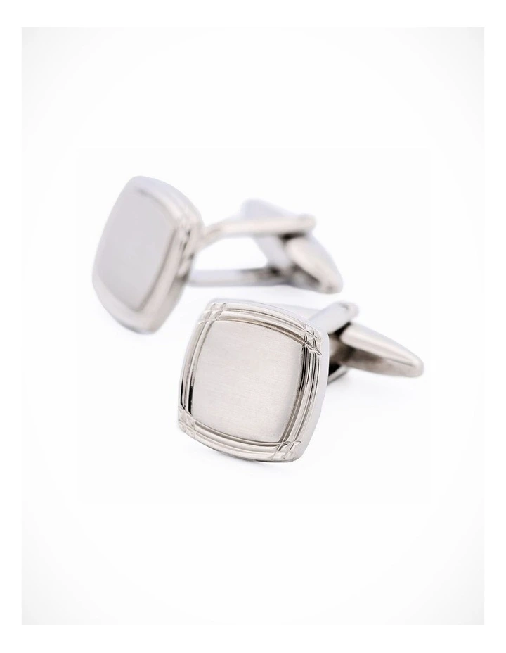 Rhodium Plated Cufflinks image 3