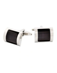 Charcoal Cat's Eye Cufflinks