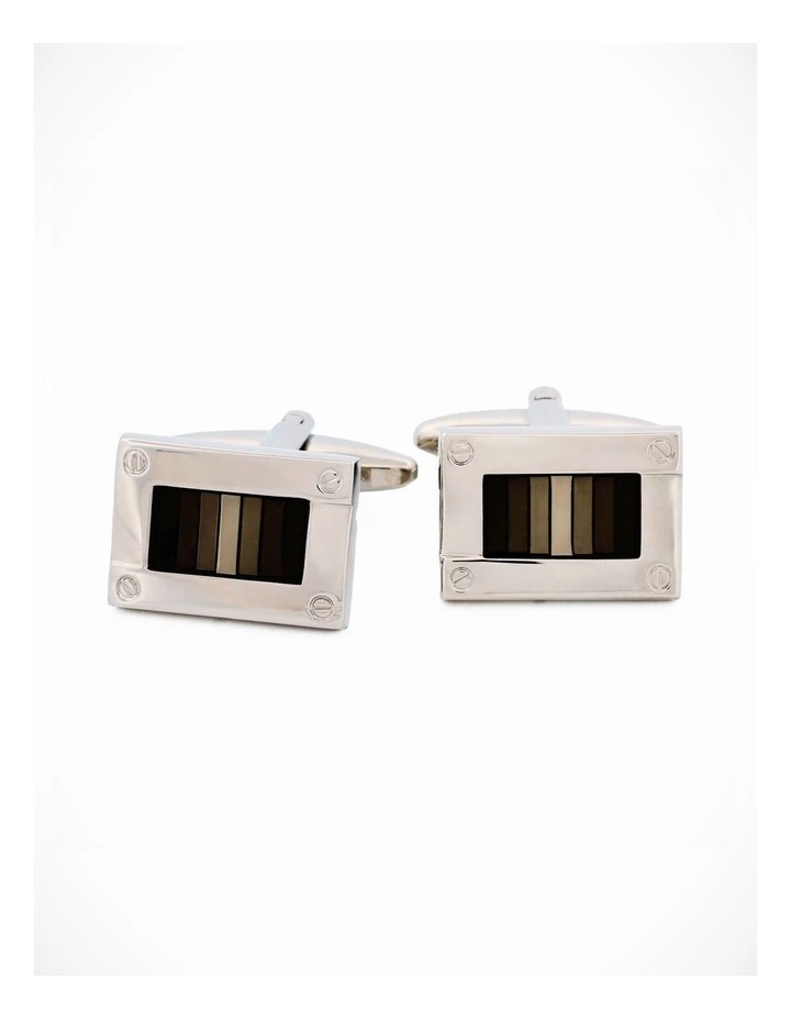 Rhodium Black Cufflinks image 2