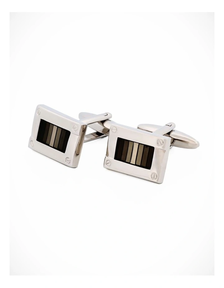 Rhodium Black Cufflinks image 3