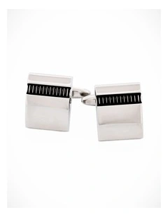 Rhodium Grey Cufflinks