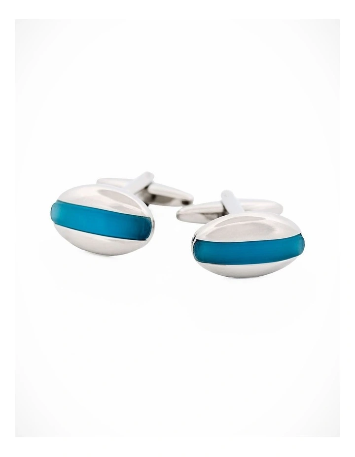 Turquoise Cat's Eye Cufflinks image 2