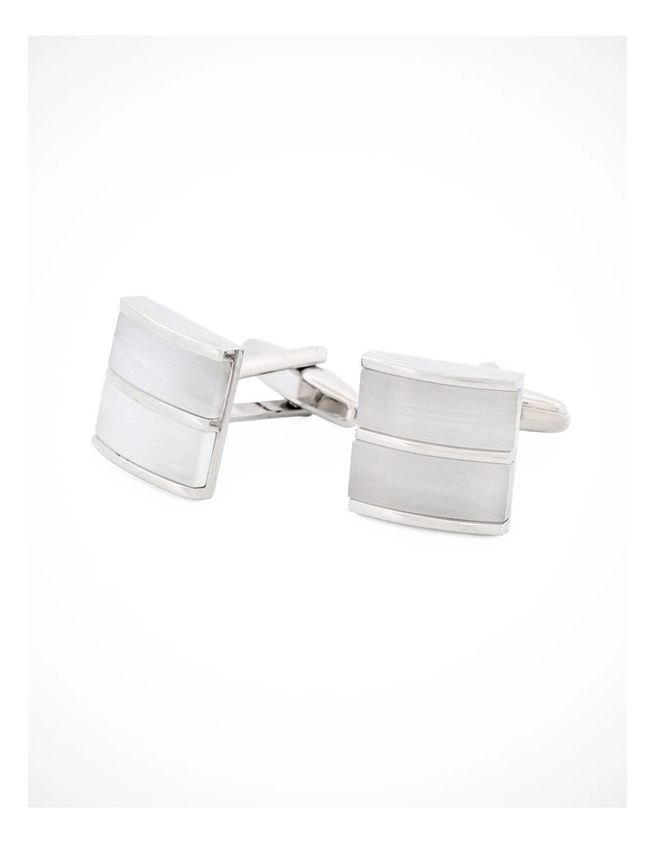 White Cat's eye Cufflinks image 1