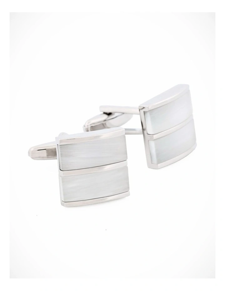 White Cat's eye Cufflinks image 3