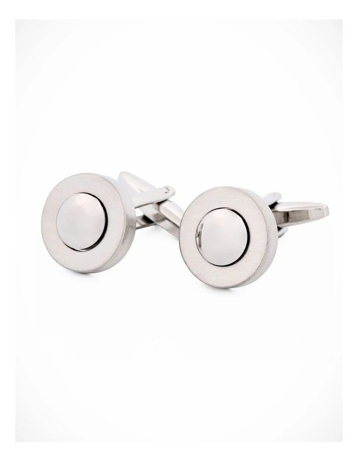 Rhodium Plated Cufflinks image 1