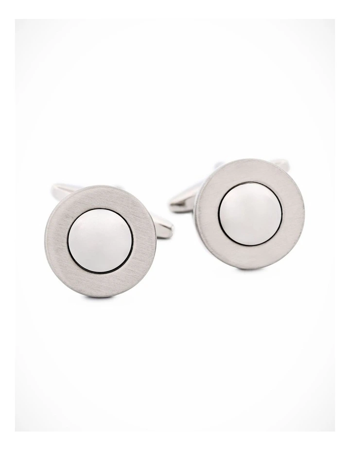 Rhodium Plated Cufflinks image 2