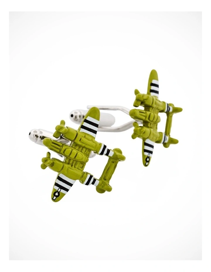 Northrop P38 Lightning Warplane Cufflinks image 2