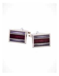 Purple Enamel Cufflinks